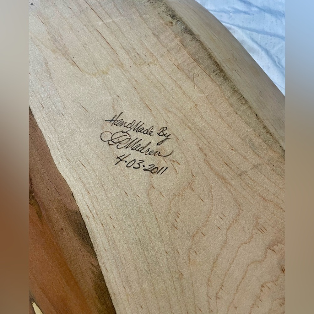 Handcrafted Wooden Serving Tray Made By Madren - Picture 7 of 8